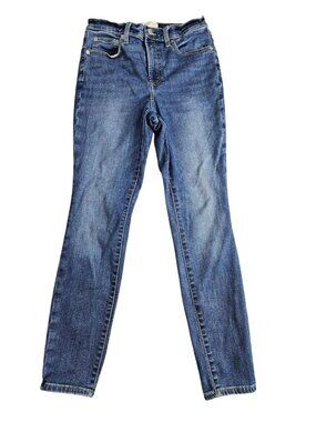 Universal Thread High Rise Skinny Jeans Womens‎ 8R Blue Med Wash Stretch Denim